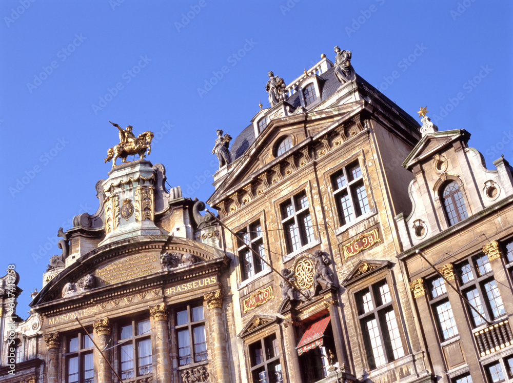 Historical buildings at Grand Place of Brussels, Belgium