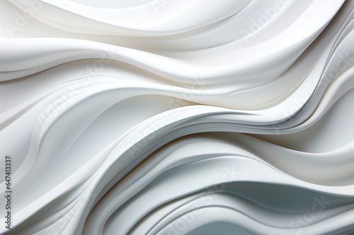 Wave band abstract background white surface made with AI