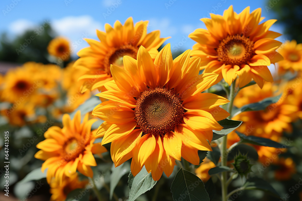 Sunflowers made with AI