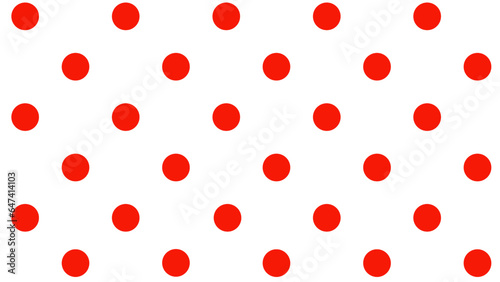 Seamless pattern with red polka dot 