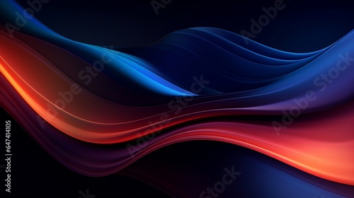 Abstract modern business background with blue and red color. Futuristic wavy backdrop
