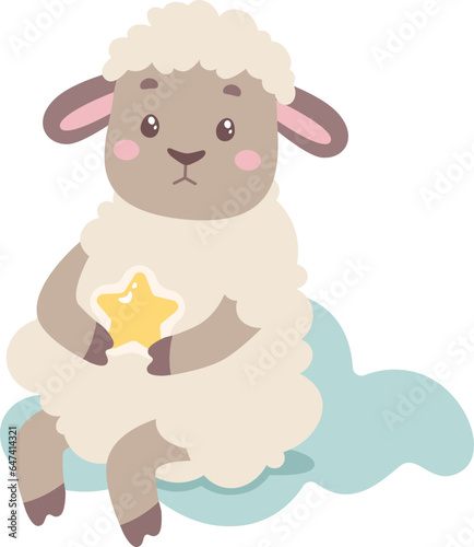 Fototapeta Naklejka Na Ścianę i Meble -  Sheep With Star