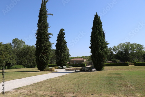 L'abbaye de Flaran, abbaye médiévale, village de Valence sur Baïse, département du Gers, France photo