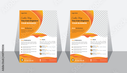 New business flyer design, simple & creative best business flayer design, layout & template.