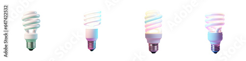 Png Set White energy efficient bulb transparent background