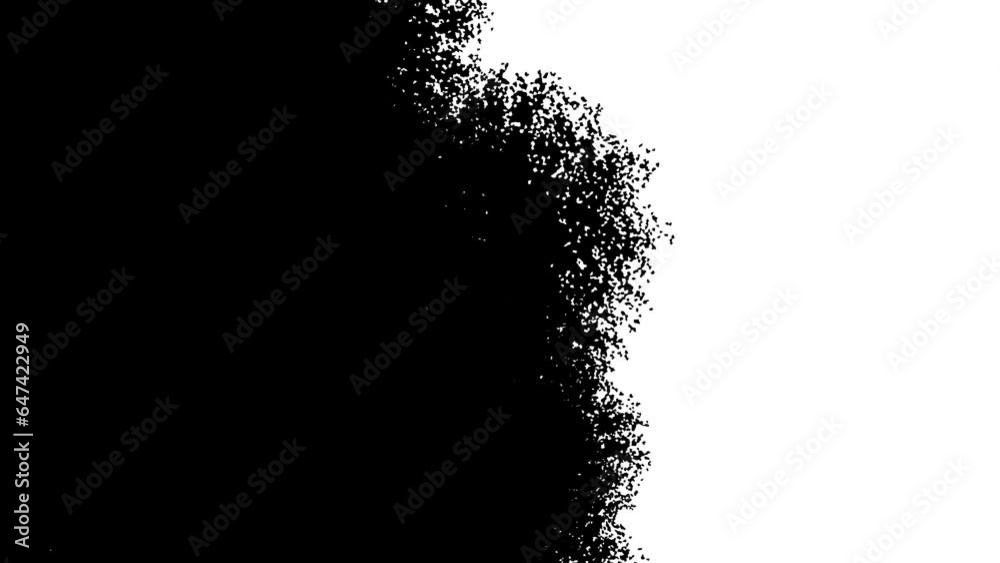 Grunge background spray brush transition animation 