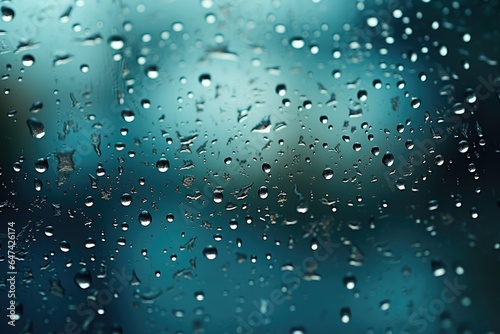 Small raindrops on a window plain texture background - stock photography