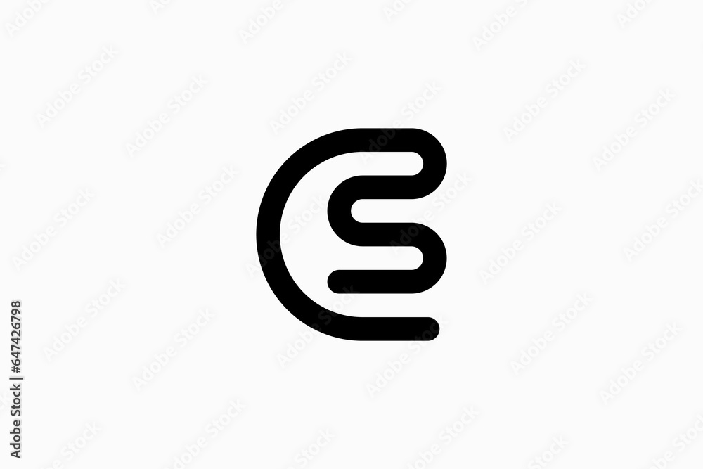 Initials CS Vector Logo Premium Initials CS Vector Logo Premium