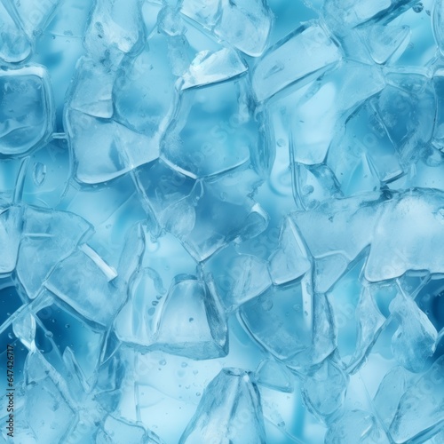 Ice Creative Abstract Photorealistic Texture. Screen Wallpaper. Digiral Art. Abstract Bright Surface Square Background. Ai Generated Vibrant Texture Pattern.