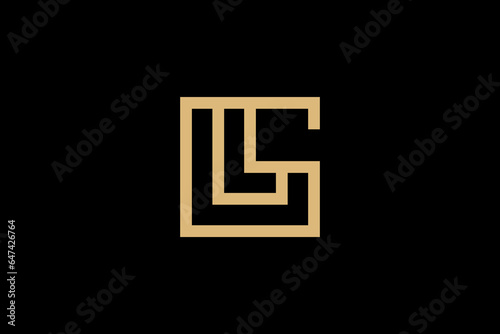 initial letter LG logo vector