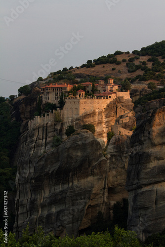 Monasteries on Meteora photographed at dawn