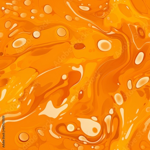 Orange Slime Creative Abstract Photorealistic Texture. Screen Wallpaper. Digiral Art. Abstract Bright Surface Square Background. Ai Generated Vibrant Texture Pattern. photo