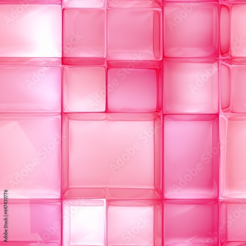 Pink Glass Creative Abstract Photorealistic Texture. Screen Wallpaper. Digiral Art. Abstract Bright Surface Square Background. Ai Generated Vibrant Texture Pattern.