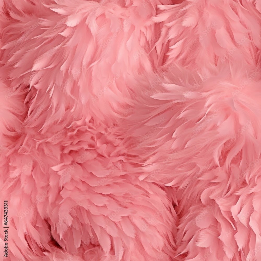 Rose Fur Creative Abstract Photorealistic Texture. Screen Wallpaper. Digiral Art. Abstract Bright Surface Square Background. Ai Generated Vibrant Texture Pattern.
