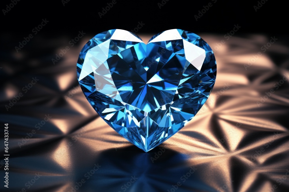 New heart shaped diamond. Generate Ai New heart shaped diamond. Generate Ai
