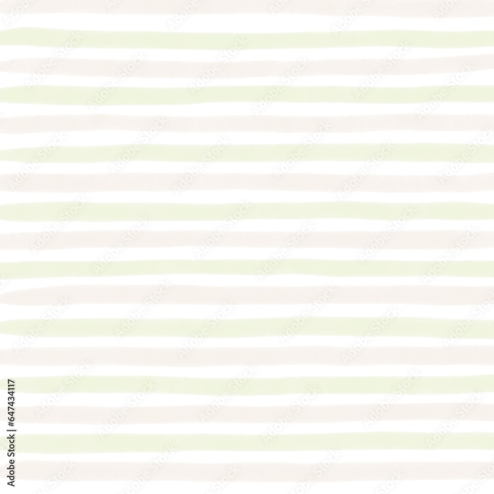 Obraz premium Sage Green Beige Hand Drawn Stripe Background