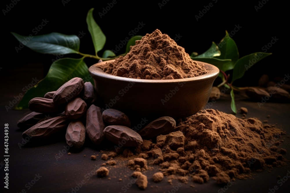 Carobbased alternative to chocolate with health benefits, shown as