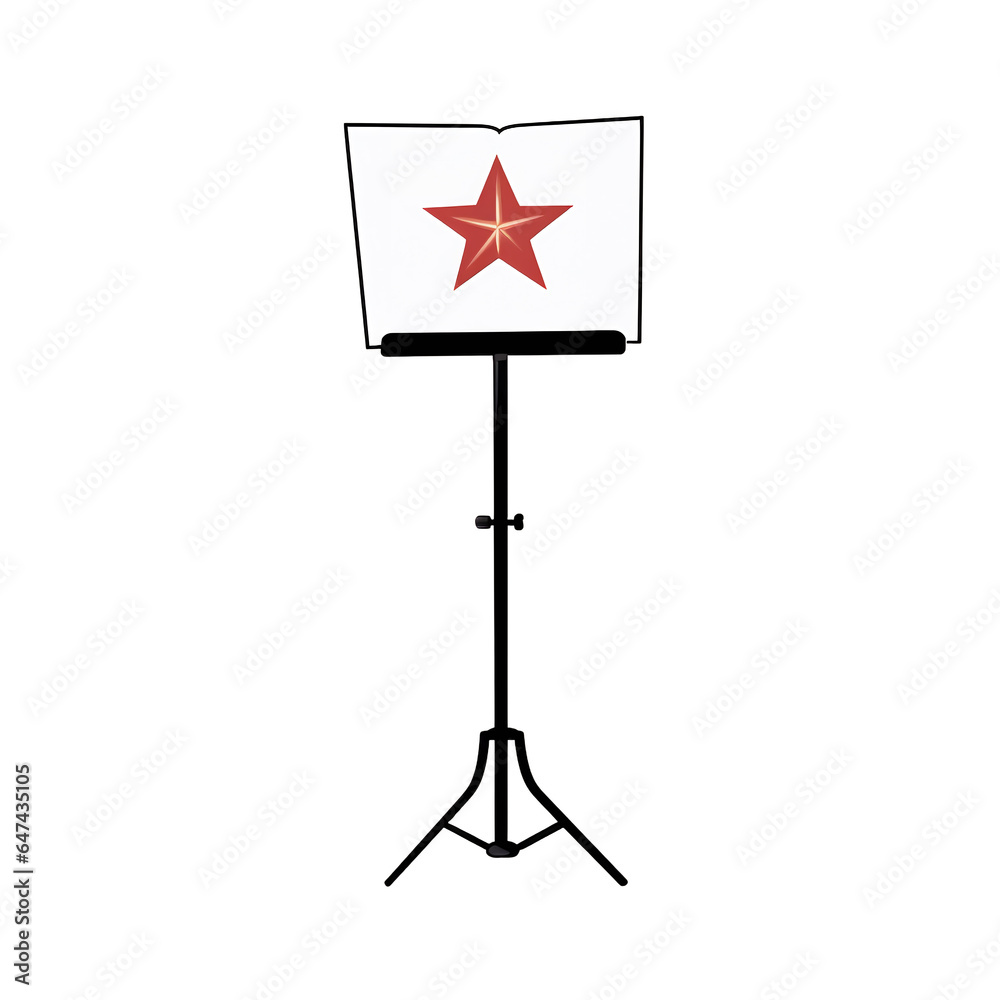 Sheet Support: The Minimalist Music Stand - Created with Generative AI Technology  