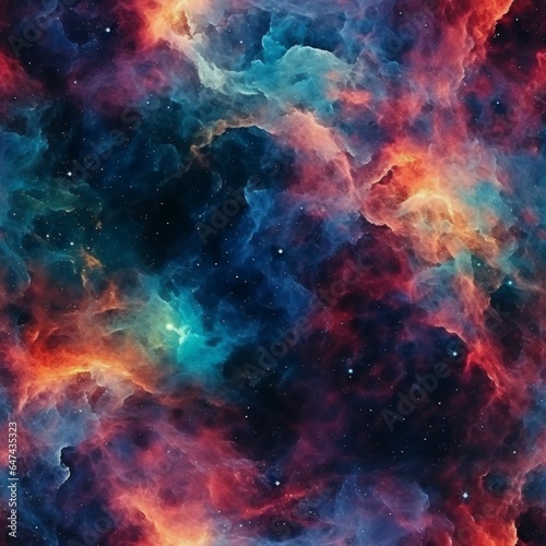 Universe Creative Abstract Photorealistic Texture. Screen Wallpaper. Digiral Art. Abstract Bright Surface Square Background. Ai Generated Vibrant Texture Pattern. © Vector Juice