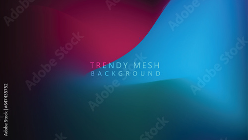 Fototapeta Naklejka Na Ścianę i Meble -  abstract trendy mesh web banner background. trendy soft holographic gradient abstract vector illustration for header, landing page, and poster. watercolor mesh design of vibrant blend colors