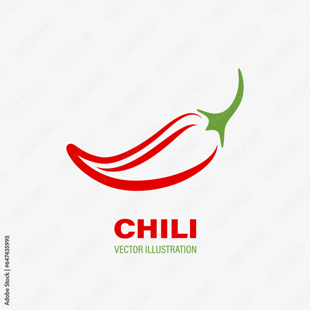 Flat Vector Red Spicy Chili Pepper Icon. Jalapeno Pepper Design Template for Asian and Mexican Spicy Food and Sauce Flat Vector Red Spicy Chili Pepper Icon. Jalapeno Pepper Design Template for Asian and Mexican Spicy Food and Sauce