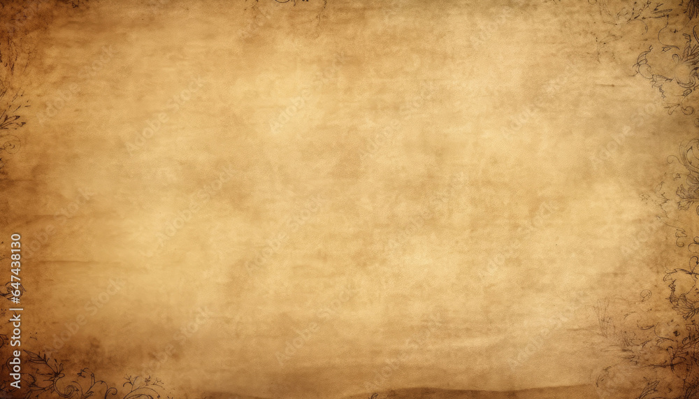 Obraz premium Blank textured parchment vellum background.