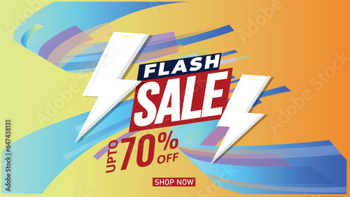 Flash Sale Shopping Poster or Banner. 11.11 or 11.12 Online sale banner template design for social media and website. 
