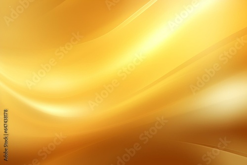Light gold backdrop with dark yellow gradient spotlight abstraction. Generative AI