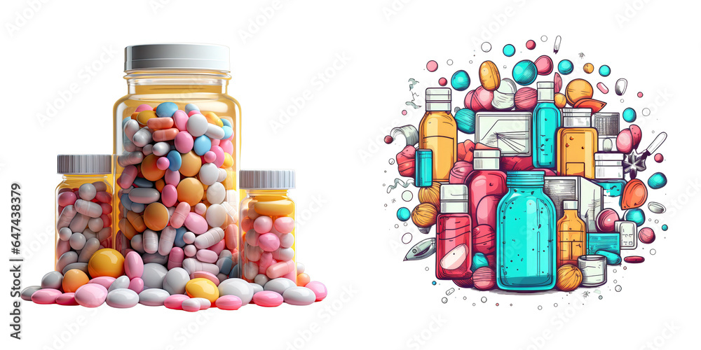 Png Set Healthcare and medical prescription transparent background
