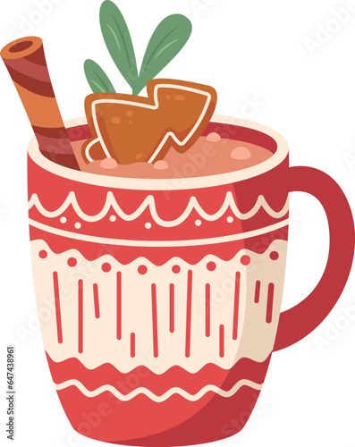 Christmas Mug With Hot Drink