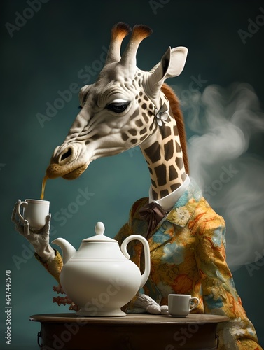 Tea Time with Mr. Giraffe © Ari