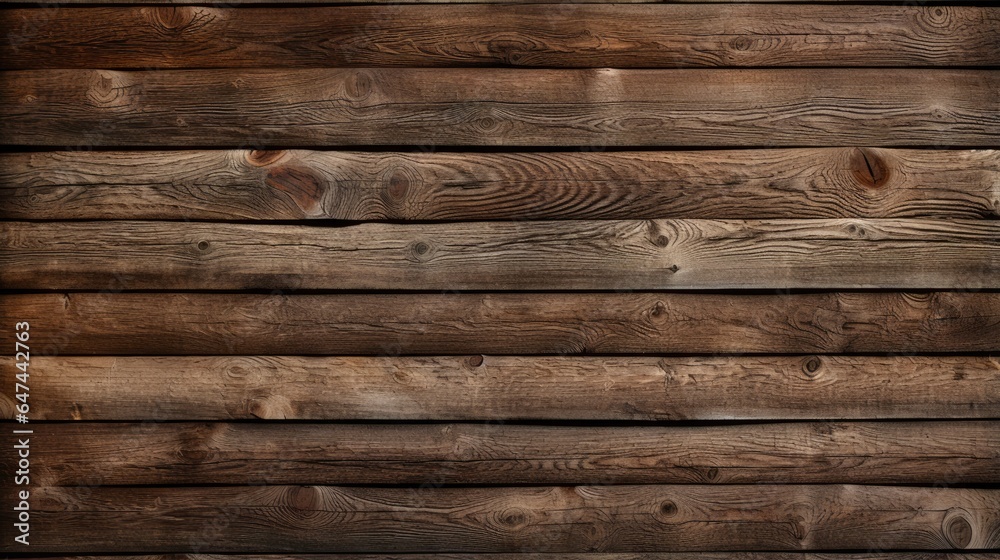 Wooden log wall with rich brown texture. Wooden log wall with rich brown texture.