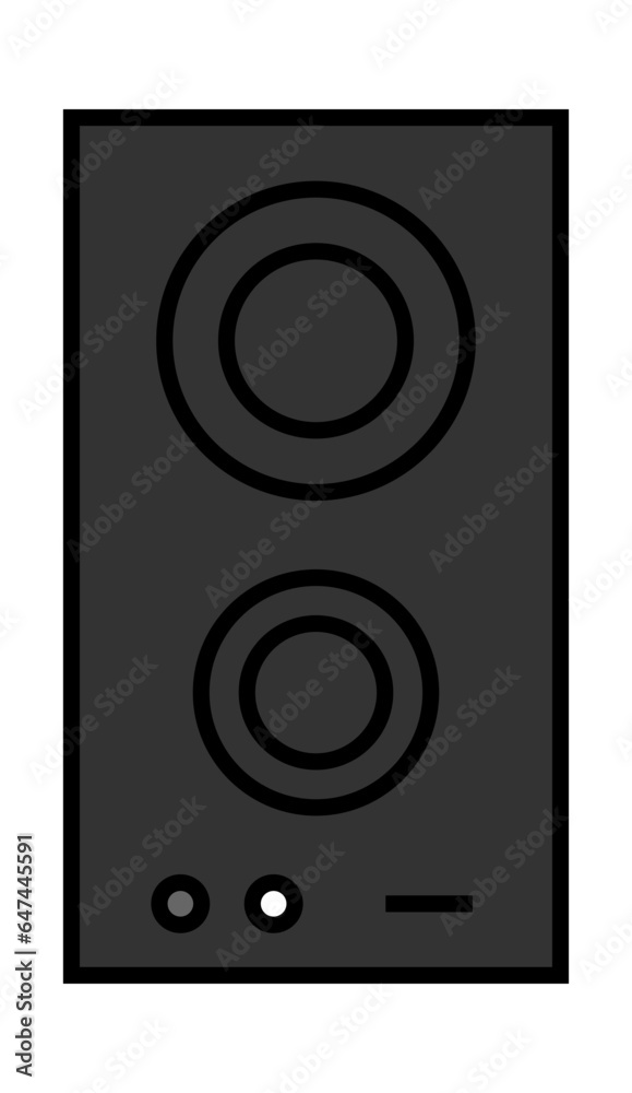 Stove Top view vector illustration design Stove Top view vector illustration design