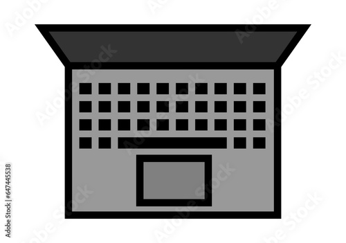 Laptop Top view vector illustration design