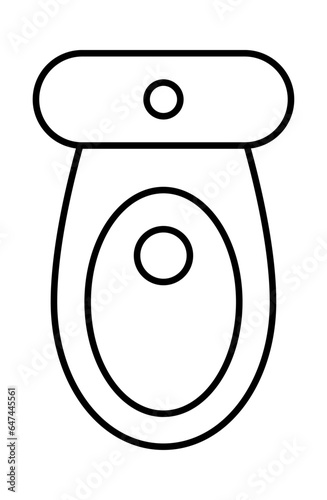 Toilet bowl Top view vector illustration design