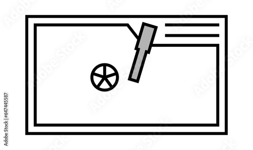 Sink Top view vector illustration design