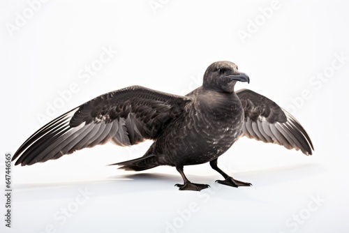 petrel, blank for design. Bird close-up. Background with place for text