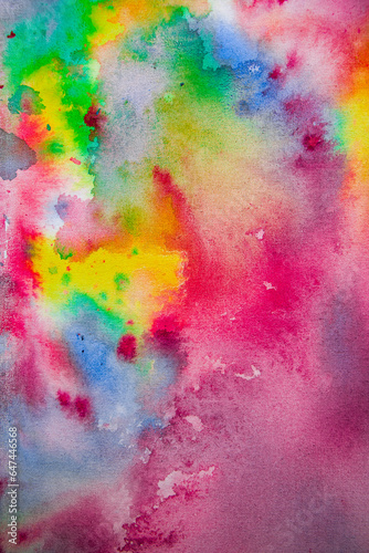 Abstract colorful watercolor background. Hand painted abstract colorful artwork. Modern painting. Colorful paint texture to be used for webs conception and designs creation.Abstract grunge background
