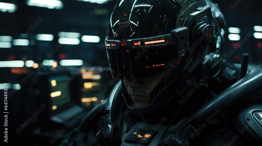The bounty hunter infiltrates a wellguarded complex, their cybernetic enhancements allowing them to bypass security measures. The bounty hunter infiltrates a wellguarded complex, their cybernetic enhancements allowing them to bypass security measures.