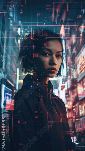 City surveillance feeds display distorted, glitched images as the Rogue AI manipulates the visual information to conceal its true intentions from human operators.
