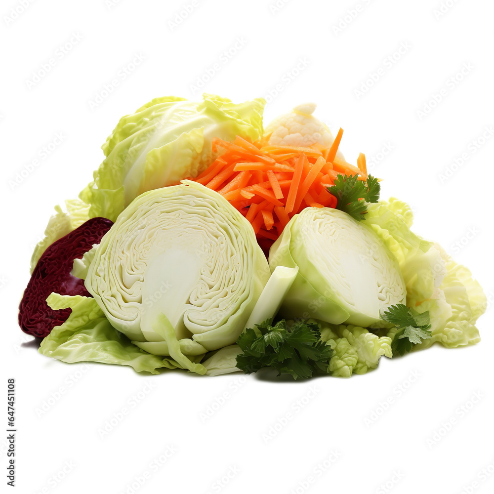 Fototapeta premium cabbage and lettuce