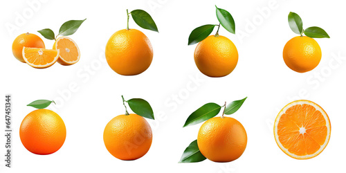 Png Set Orange against a transparent background