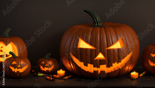 Wallpaper Mural Halloween Stockphotos, Carved Pumpkin, Bats, Haunted House, Moon, October, Autumn Torontodigital.ca