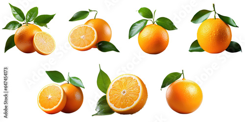 Png Set transparent background with an isolated orange