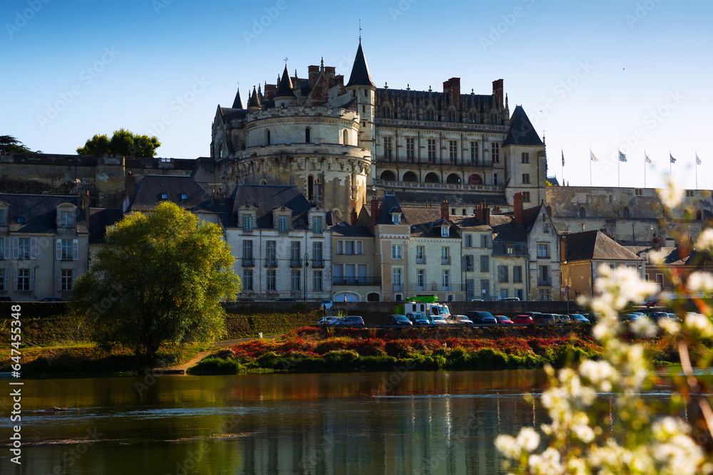 Royal Chateau in Amboise - castle in Loire valley, France