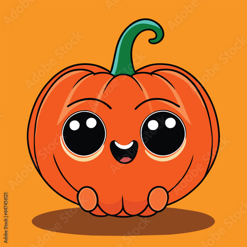 Hallowen Pumpkin Character Smile Baby