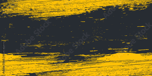 Minimal Abstract Yellow Frame Grunge Sport Design In Dark Background vector illustration