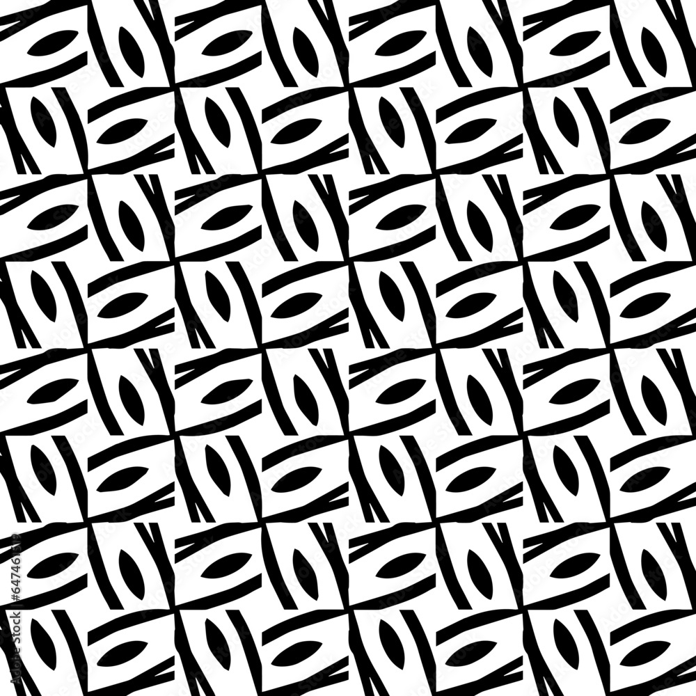 Black and white seamless pattern. Repeat pattern. Abstract background. Monochrome texture. Seamless texture for fashion, textile design, on wall paper, wrapping paper, fabrics and home decor. Black and white seamless pattern. Repeat pattern. Abstract background. Monochrome texture. Seamless texture for fashion, textile design, on wall paper, wrapping paper, fabrics and home decor.