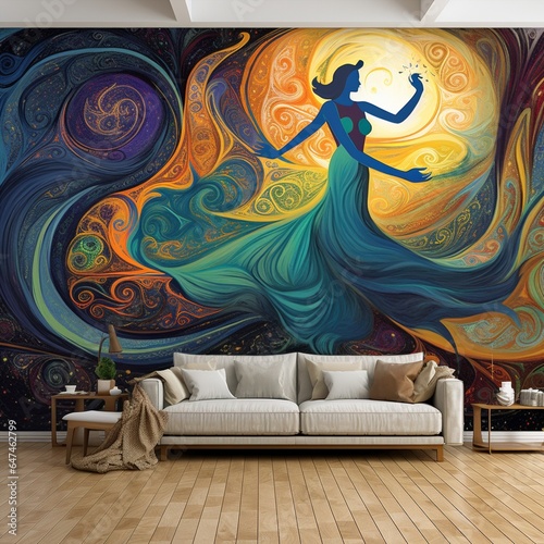 Astonishing Wallpaper: Sufi Swirls photo