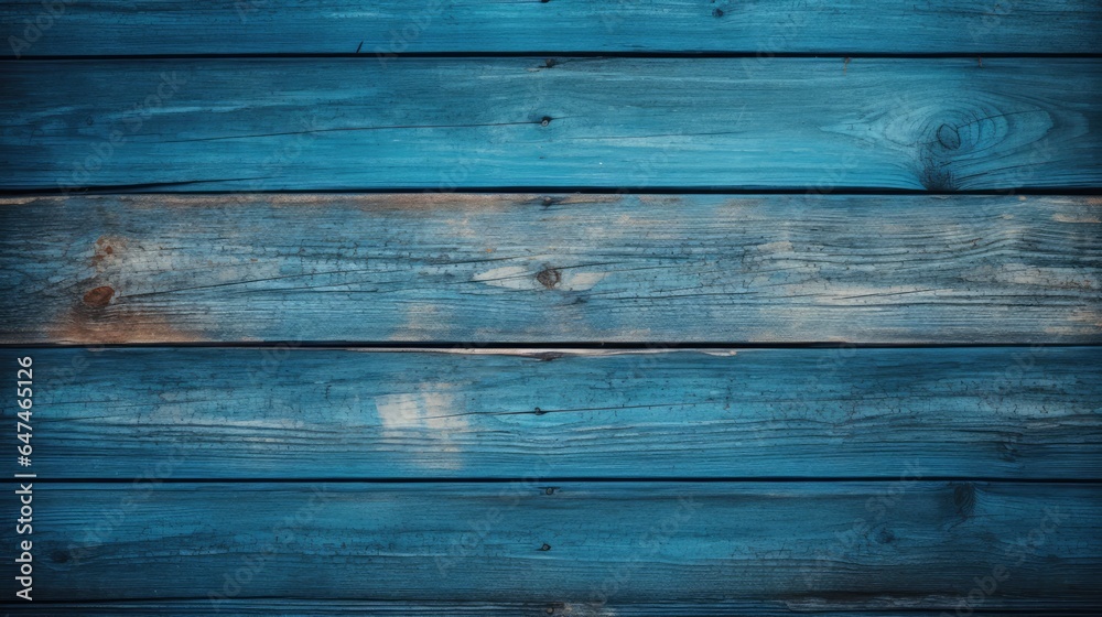 Obraz premium beautiful texture background of blue wooden planks generative AI